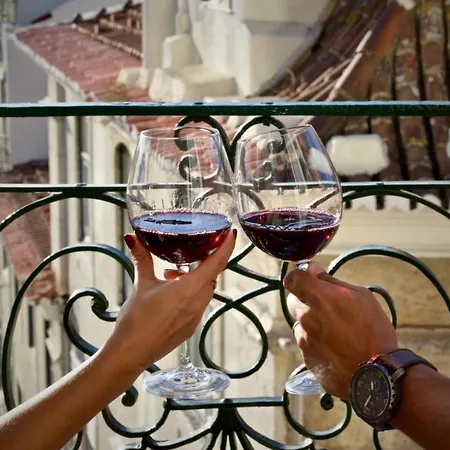 Rustic View In Baixa By River Tagus Lisbon
