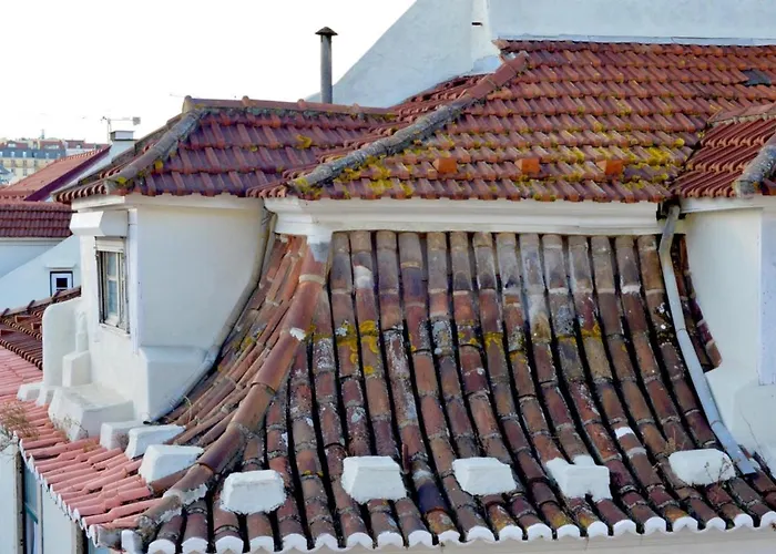 Rustic View In Baixa By River Tagus